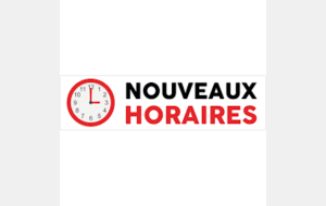 Modifications des horaires entrainements